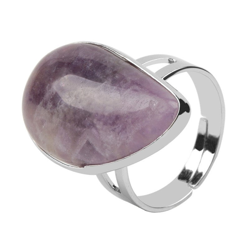 Semi-precious stone ring-shaped stones