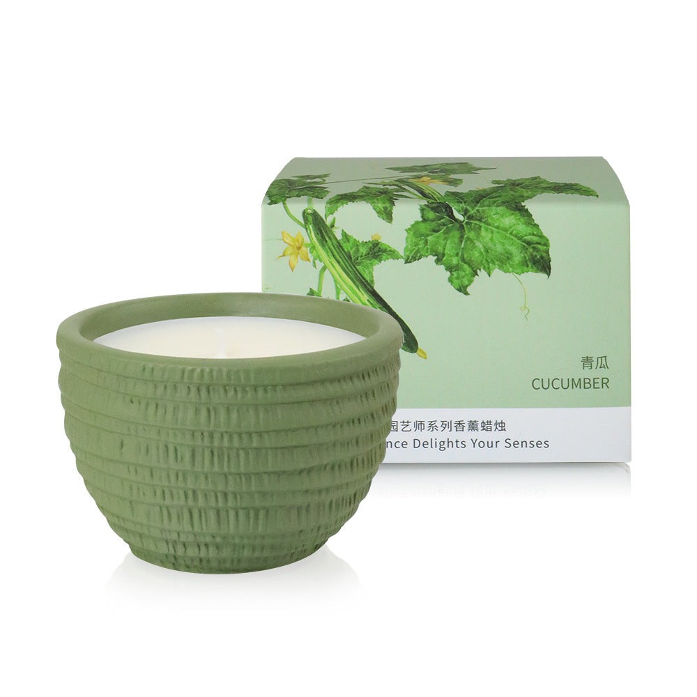 1 00g Smokeless Scented Aromatic Candles Cement Cup Natural Soy Wax Scented Candles With Essential Oils Wedding Decorative Candle