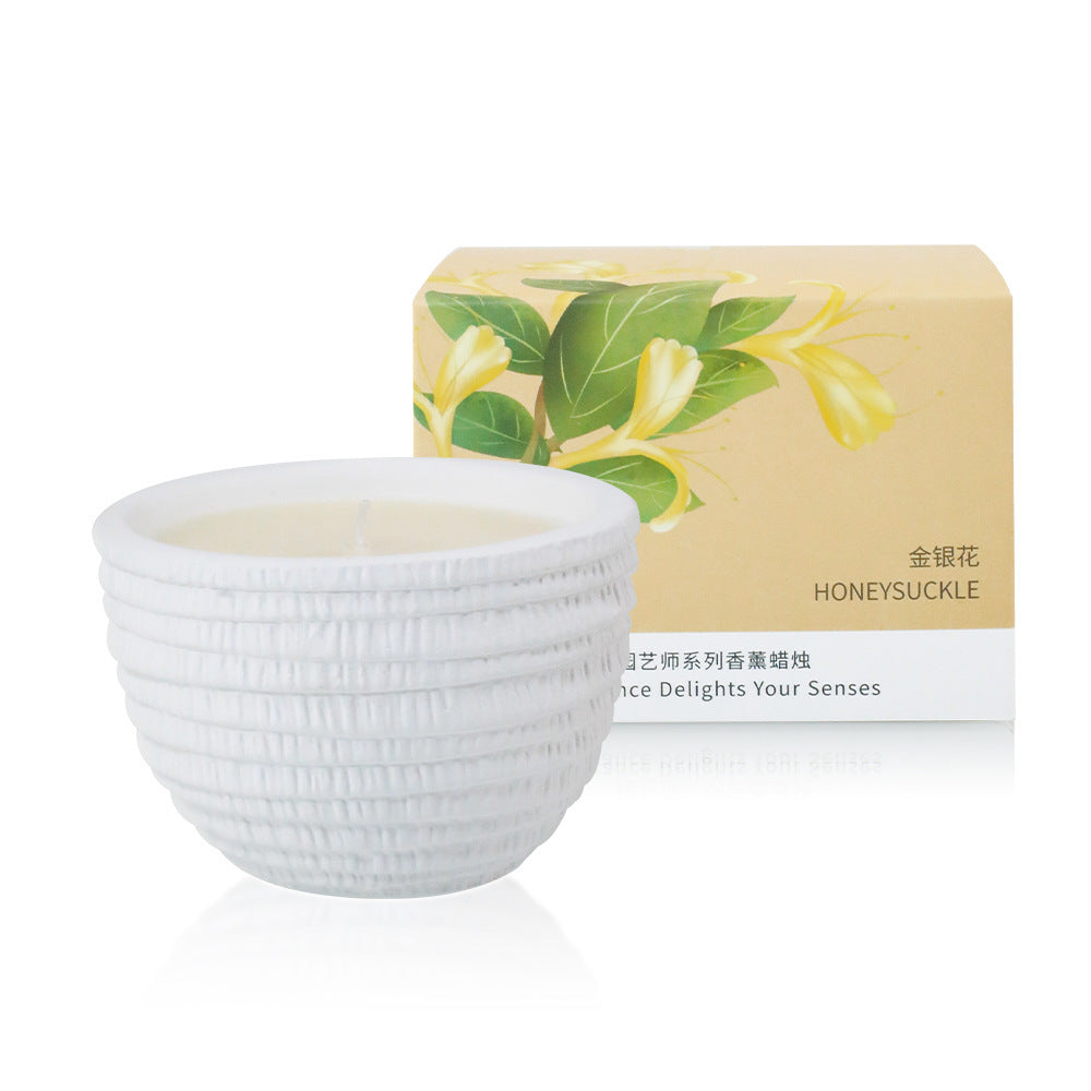 1 00g Smokeless Scented Aromatic Candles Cement Cup Natural Soy Wax Scented Candles With Essential Oils Wedding Decorative Candle